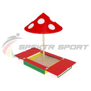 Купить Песочница с крышкой и грибком ИО 512 в Великийустюге 